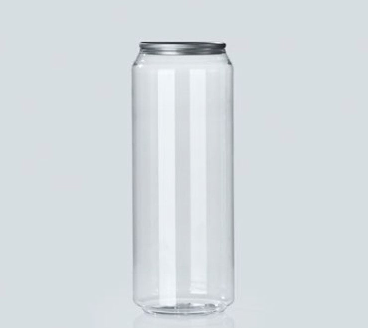 Doze de plastic PET, transparente, 500ml