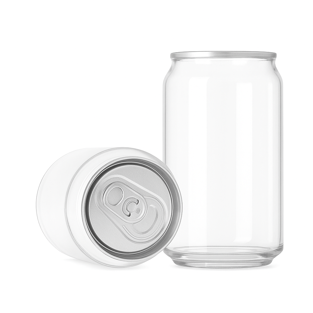 Doze de plastic PET, transparente, 330ml Chubby